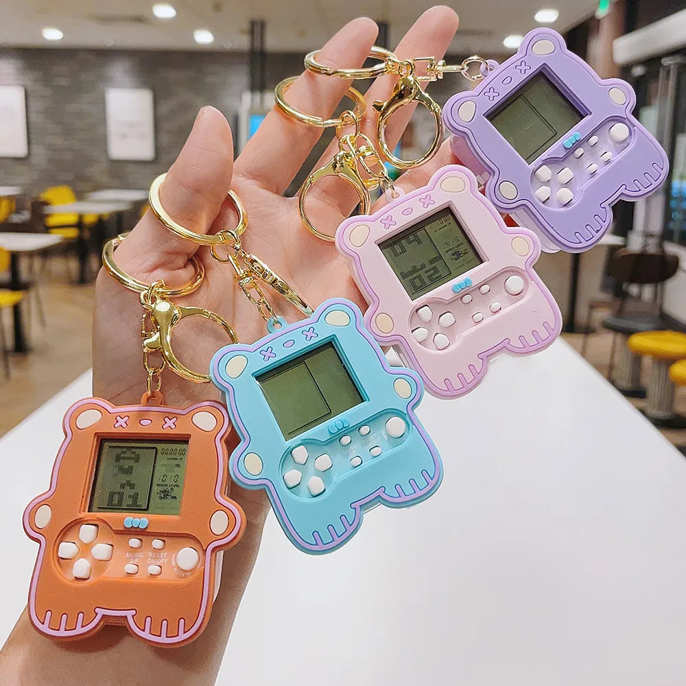 Cute Game Console Plastic Unisex Bag Pendant Keychain