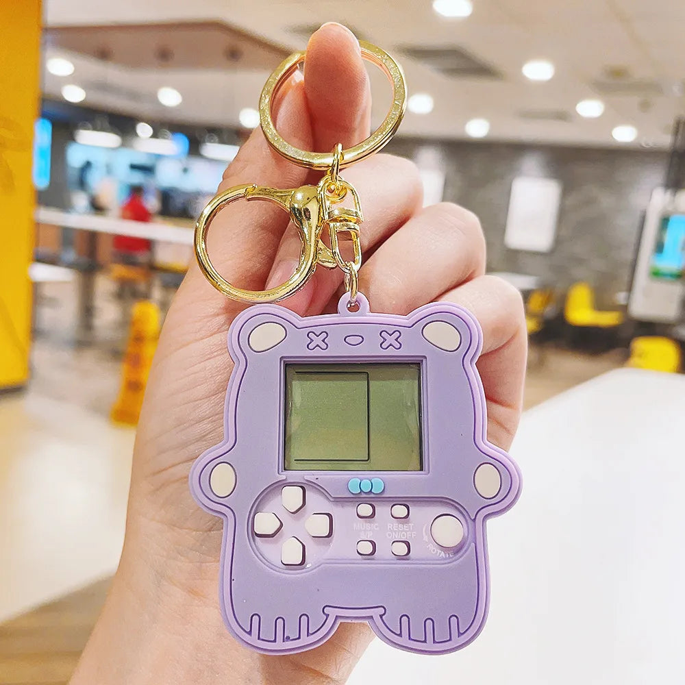 Cute Game Console Plastic Unisex Bag Pendant Keychain