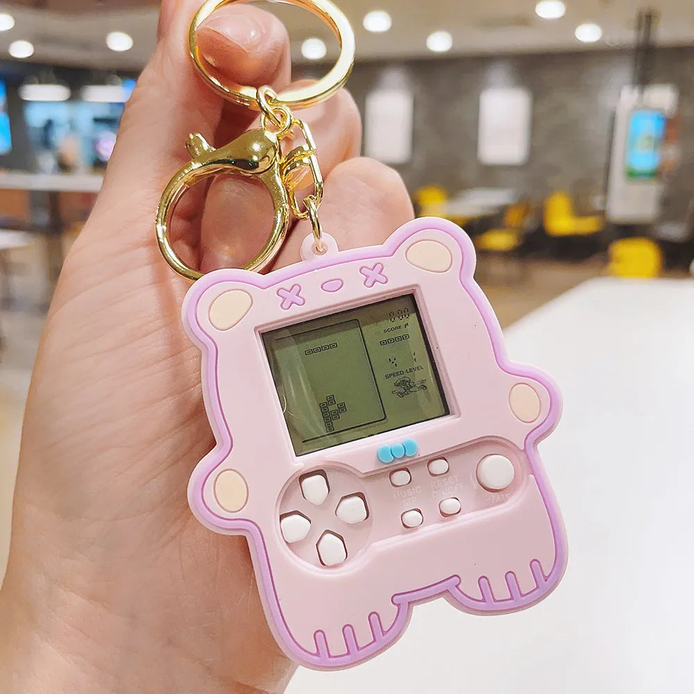 Cute Game Console Plastic Unisex Bag Pendant Keychain