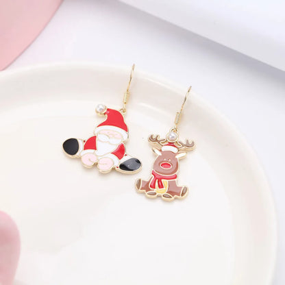 Cute Geometric Alloy Plating Artificial Pearls Women's Earrings 1 Pair