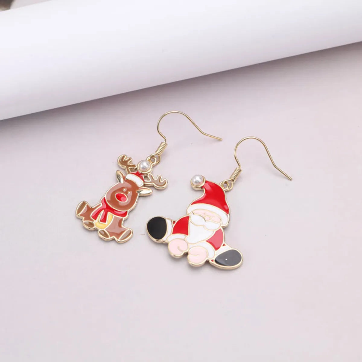 Cute Geometric Alloy Plating Artificial Pearls Women's Earrings 1 Pair