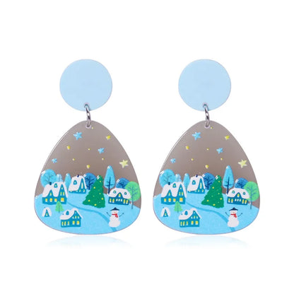 Cute Geometric Arylic Women'S Earrings 1 Pair