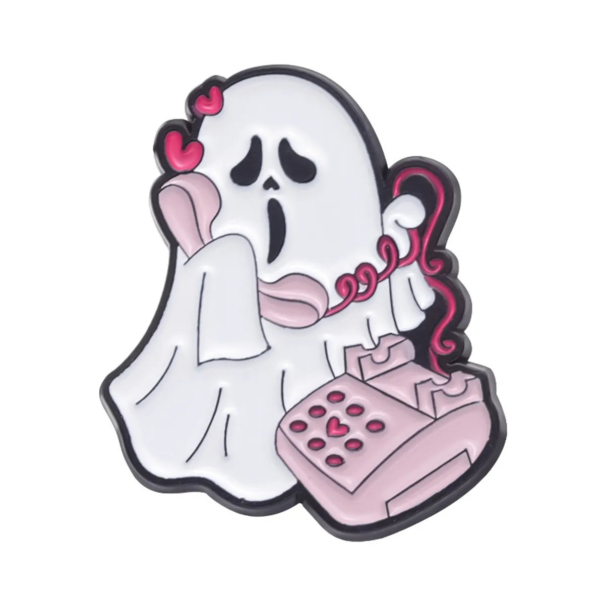 Cute Ghost Alloy Stoving Varnish Women'S Brooches