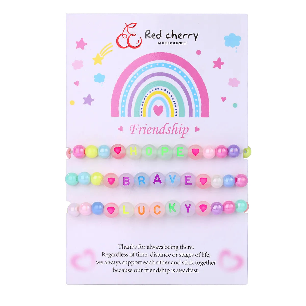 Cute Handmade Romantic Letter Beaded Imitation Pearl Wholesale Bracelets