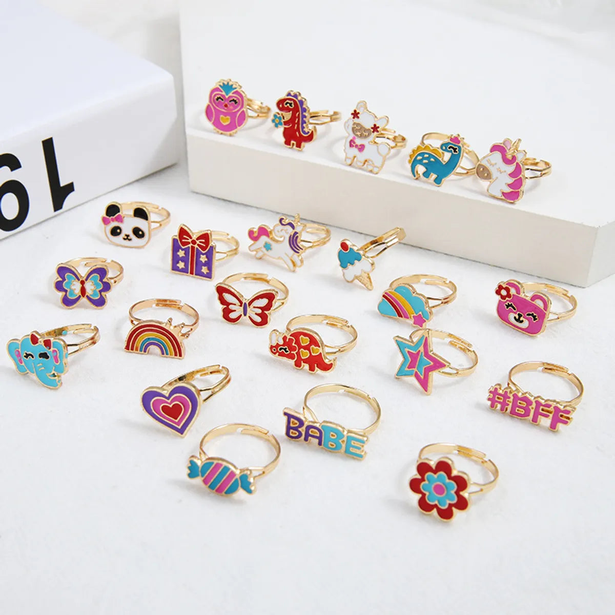 Cute Heart Shape Alloy Plating Women'S Open Ring 1 Set