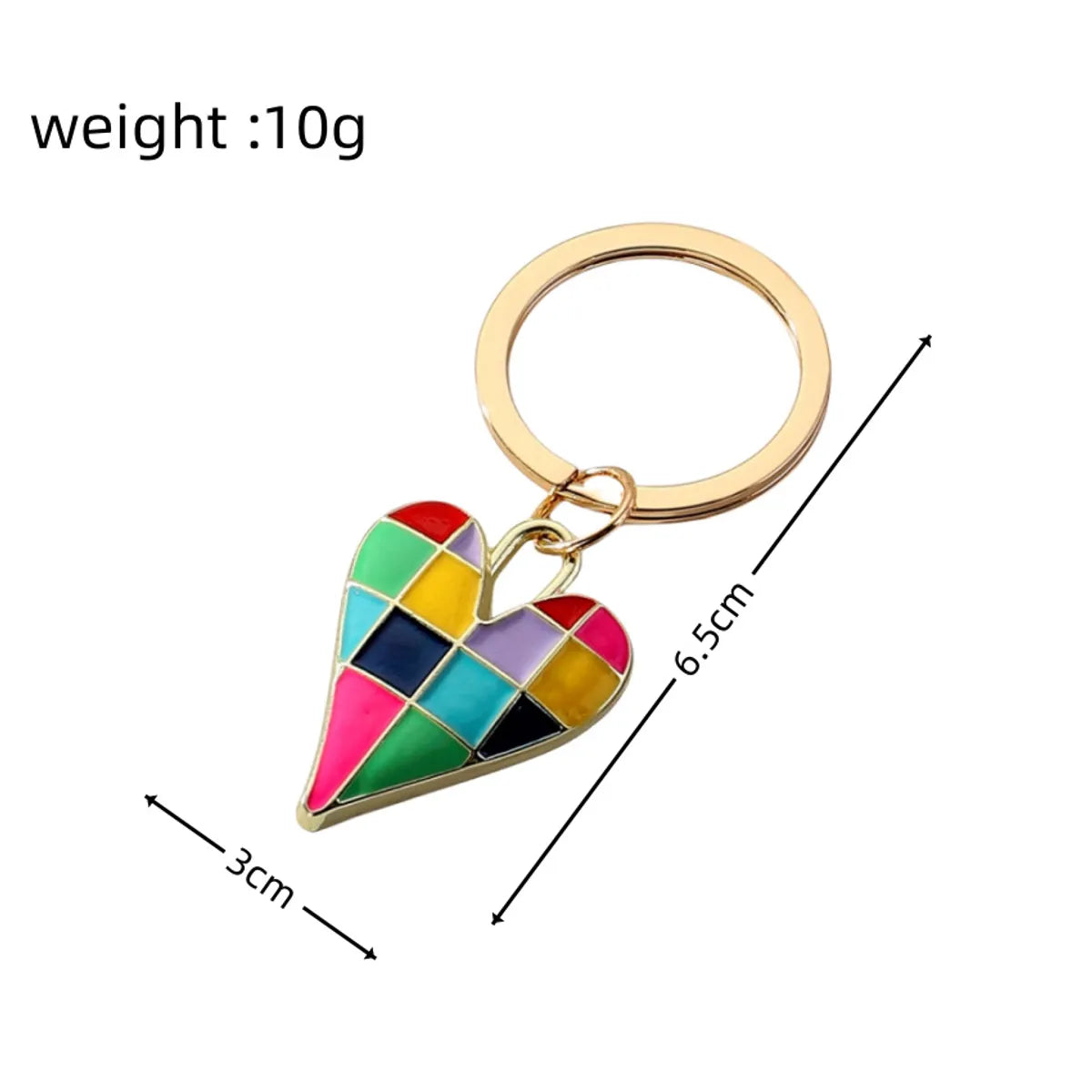 Cute Heart Shape Alloy Women'S Keychain