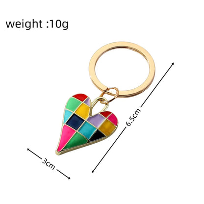 Cute Heart Shape Alloy Women'S Keychain