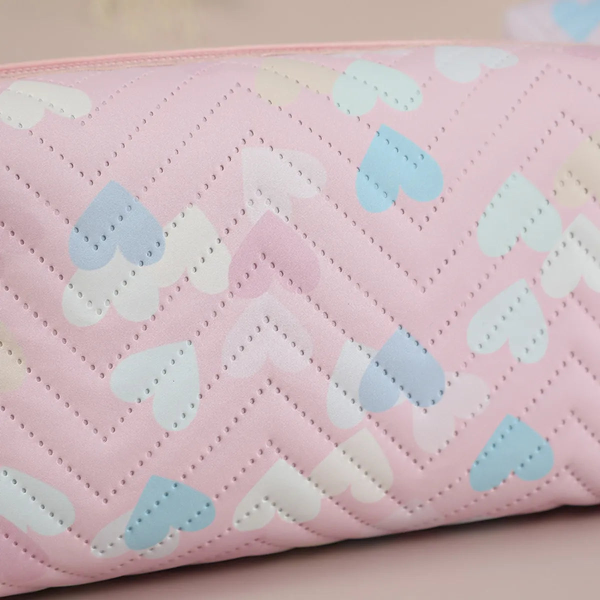 Cute Heart Shape Pvc Square Makeup Bags