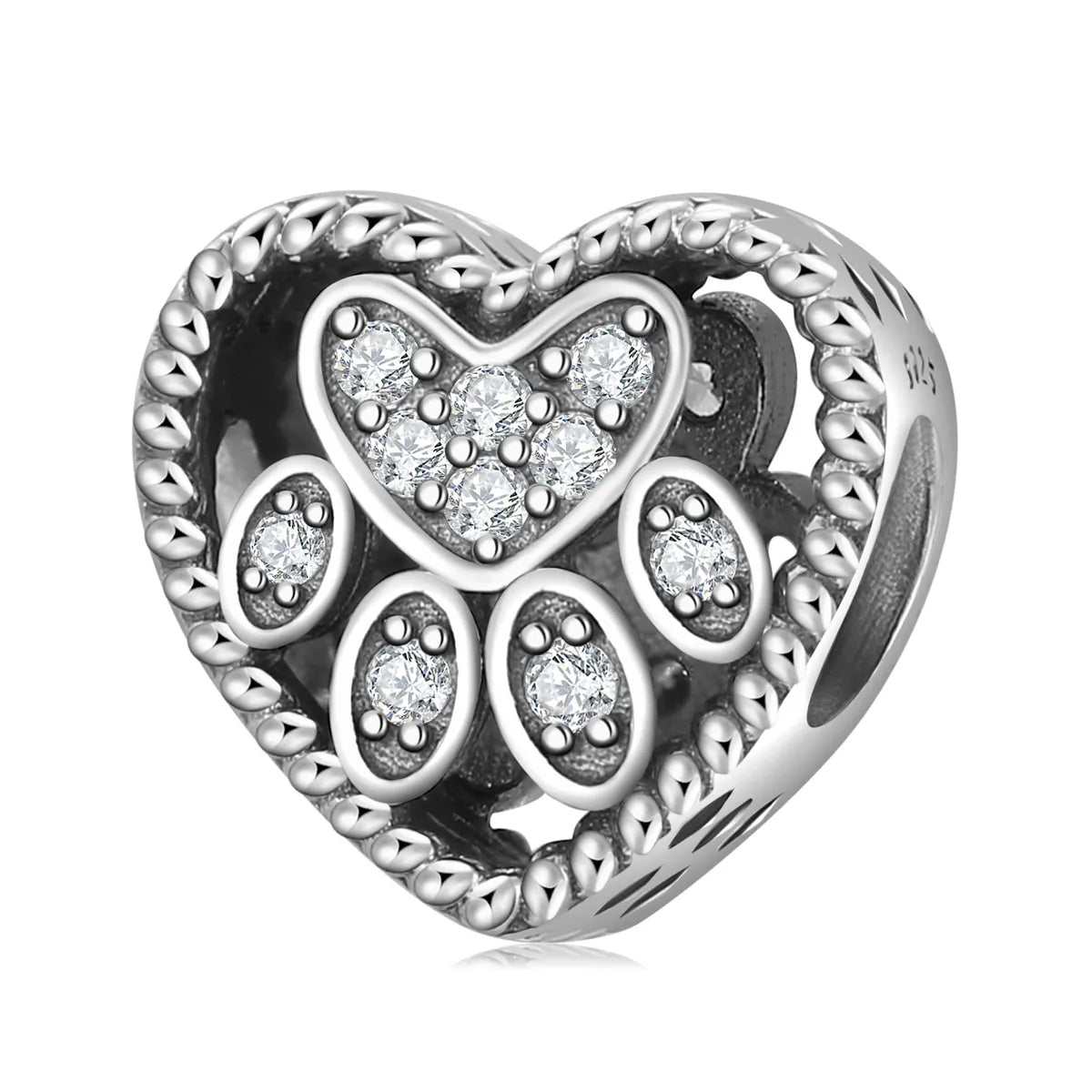 S925 Silver Heart Shape