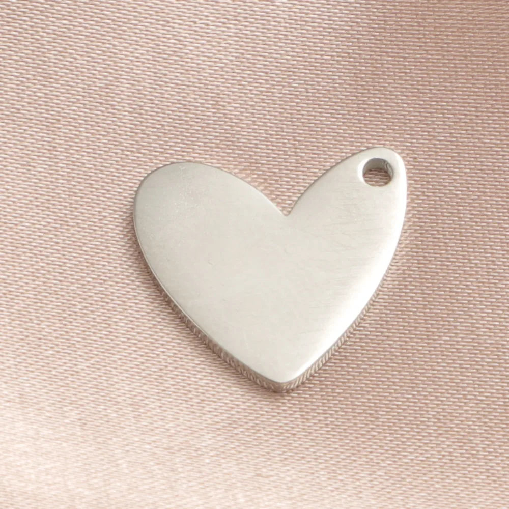 1 Piece Stainless Steel None 18K Gold Plated Heart Shape