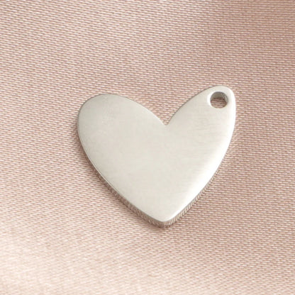 1 Piece Stainless Steel None 18K Gold Plated Heart Shape