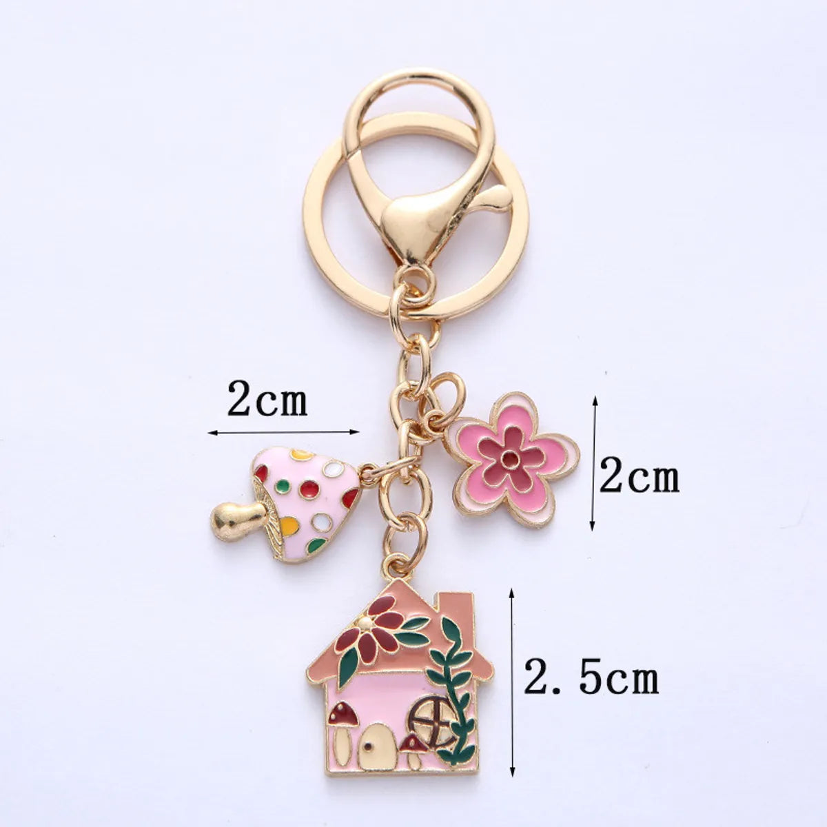 Cute House Alloy Unisex Keychain