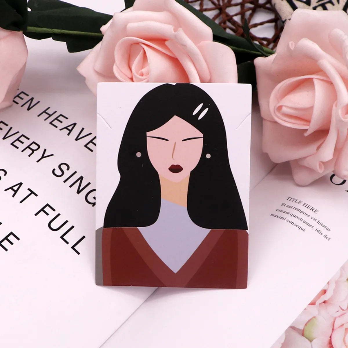 Cute Human Cartoon Paper Jewelry Packaging Cardboard