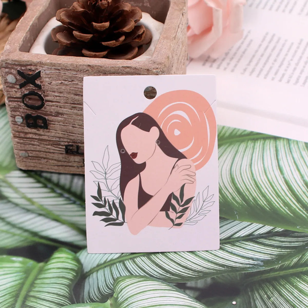 Cute Human Cartoon Paper Jewelry Packaging Cardboard