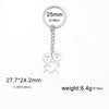 Cute Human Stainless Steel Unisex Bag Pendant Keychain