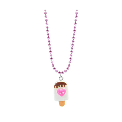 Cute Ice Cream Letter Plastic Resin Girl'S Rings Necklace