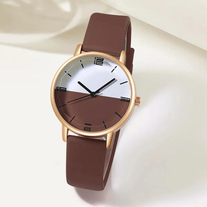 Cute Japanese Style Sweet Color Block Buckle Quartz Women'S Watches