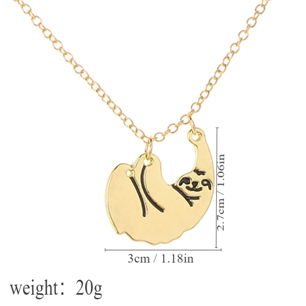 Cute Kise Alloy Asymmetrical Plating Women's Pendant Necklace