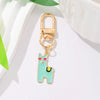 Cute Korean Style Alpaca Alloy Asymmetrical Bag Pendant Keychain