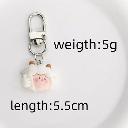 Cute Lady Sweet Panda Sheep Alloy Bag Pendant Keychain