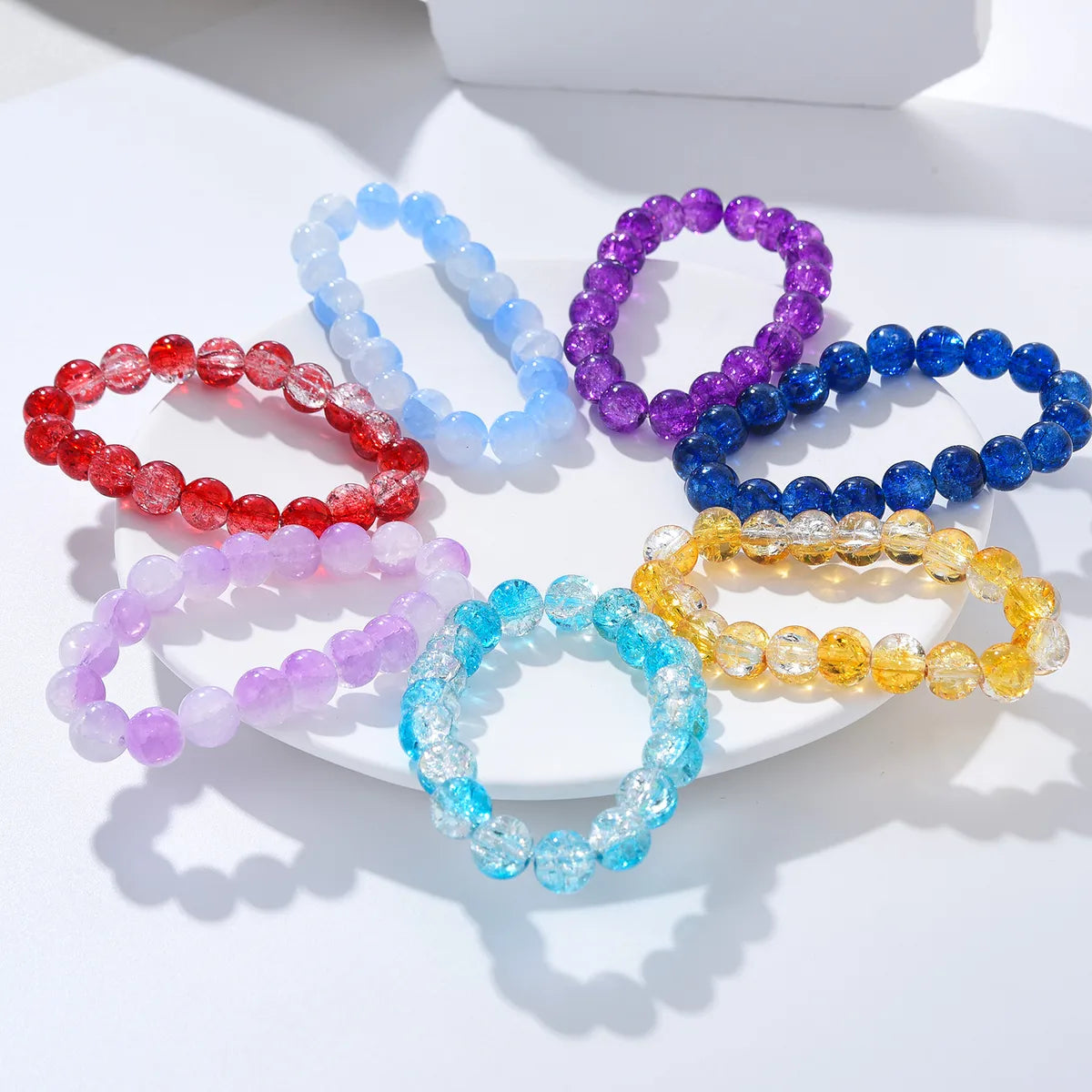 Cute Lady Sweet Round Glass Wholesale Bracelets