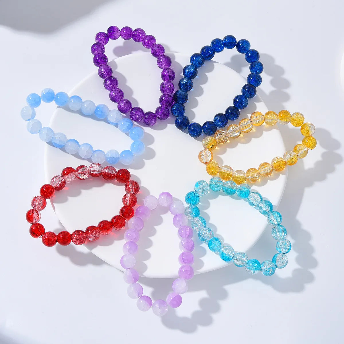 Cute Lady Sweet Round Glass Wholesale Bracelets