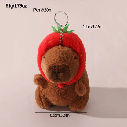 Cute Lady Sweet Tortoise Bear Cloth Bag Pendant Keychain