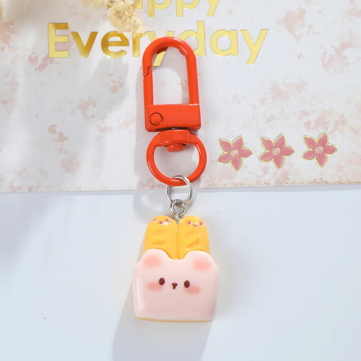 Cute Lady Wedding Animal Resin Asymmetrical Resin Keychain