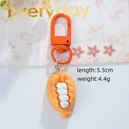 Cute Lady Wedding Animal Resin Asymmetrical Resin Keychain