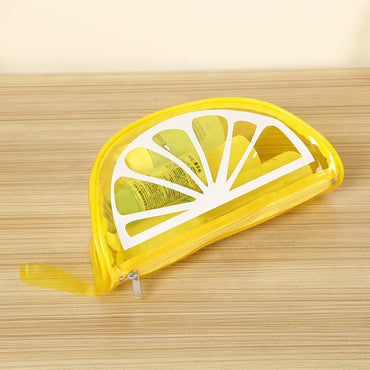 Cute Lemon Pvc Dumpling Shape Makeup Bags