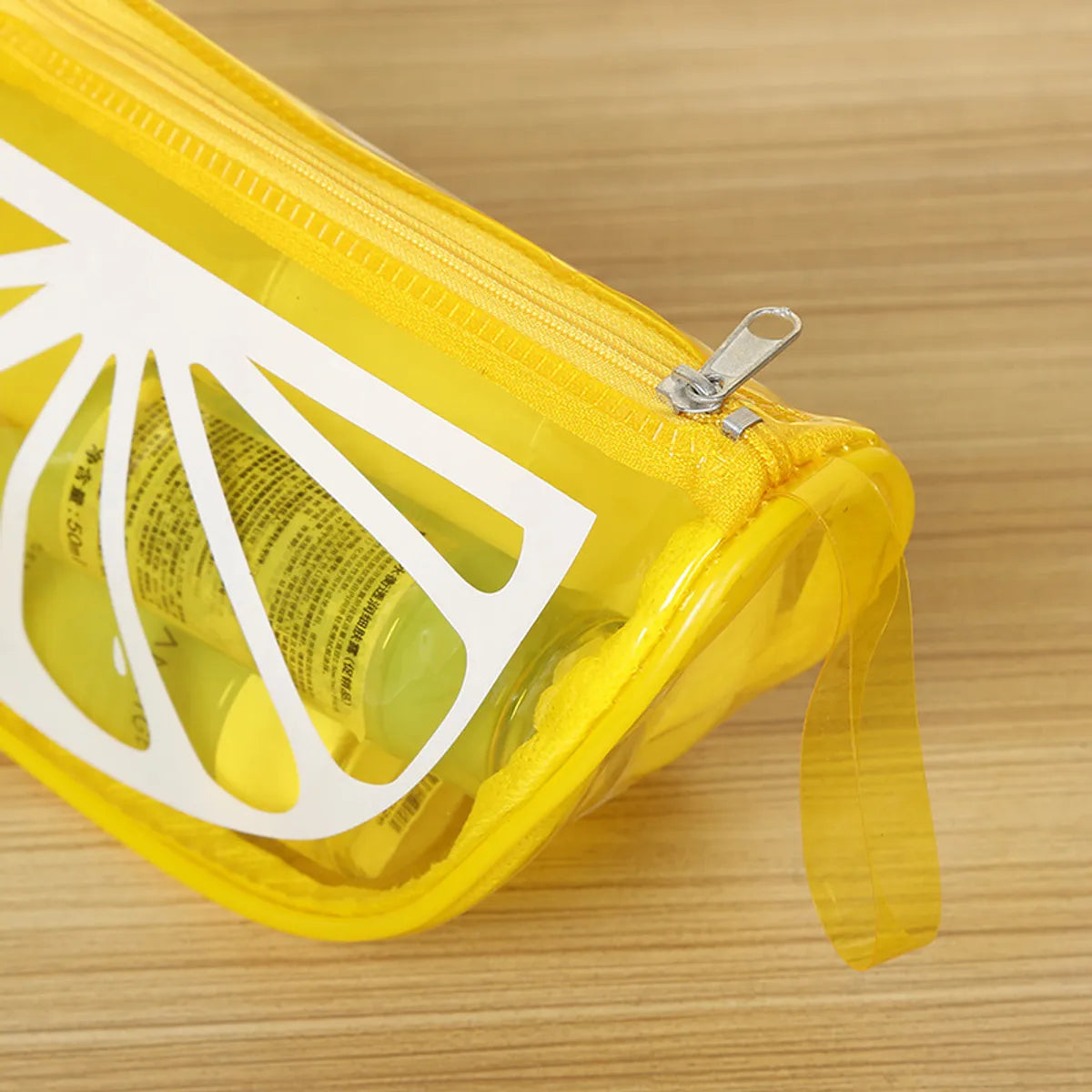 Cute Lemon Pvc Dumpling Shape Makeup Bags