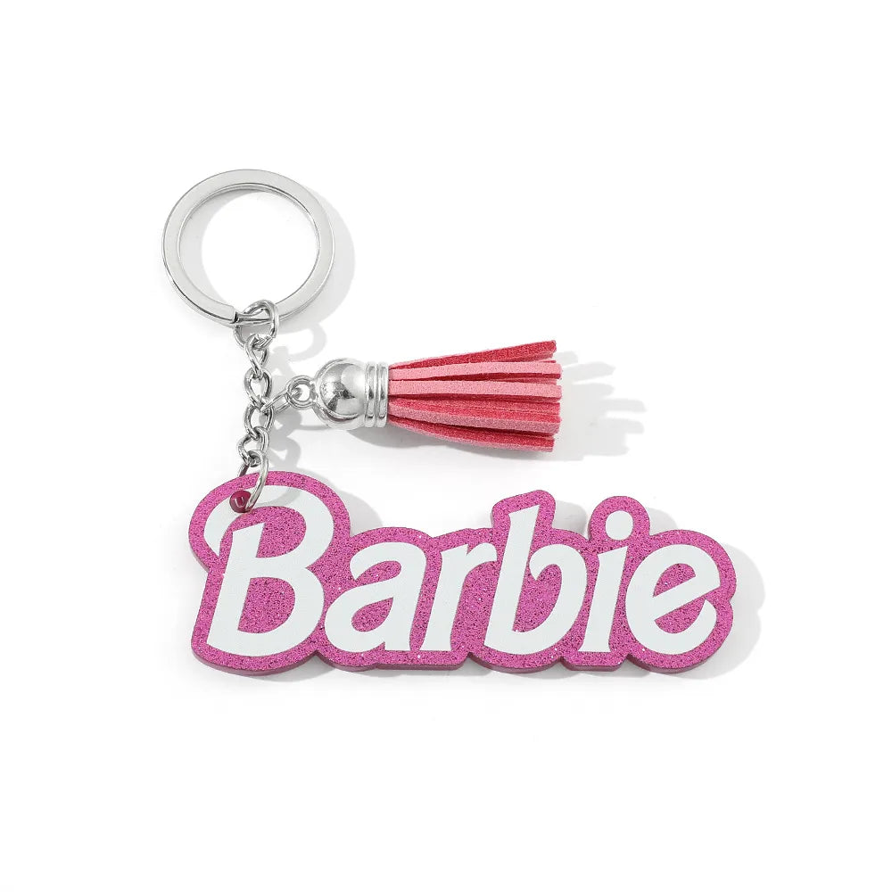 Cute Letter  Arylic Women'S Bag Pendant Keychain