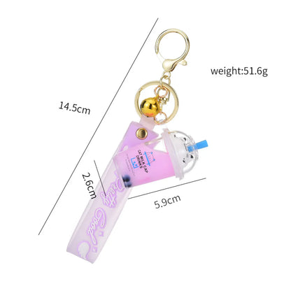 Cute Letter Cup Arylic Women'S Keychain