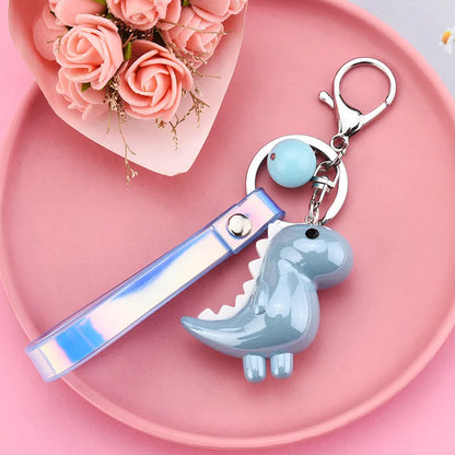 Cute Little Dinosaur Colorful Rope Keychain Wholesale Nihaojewelry