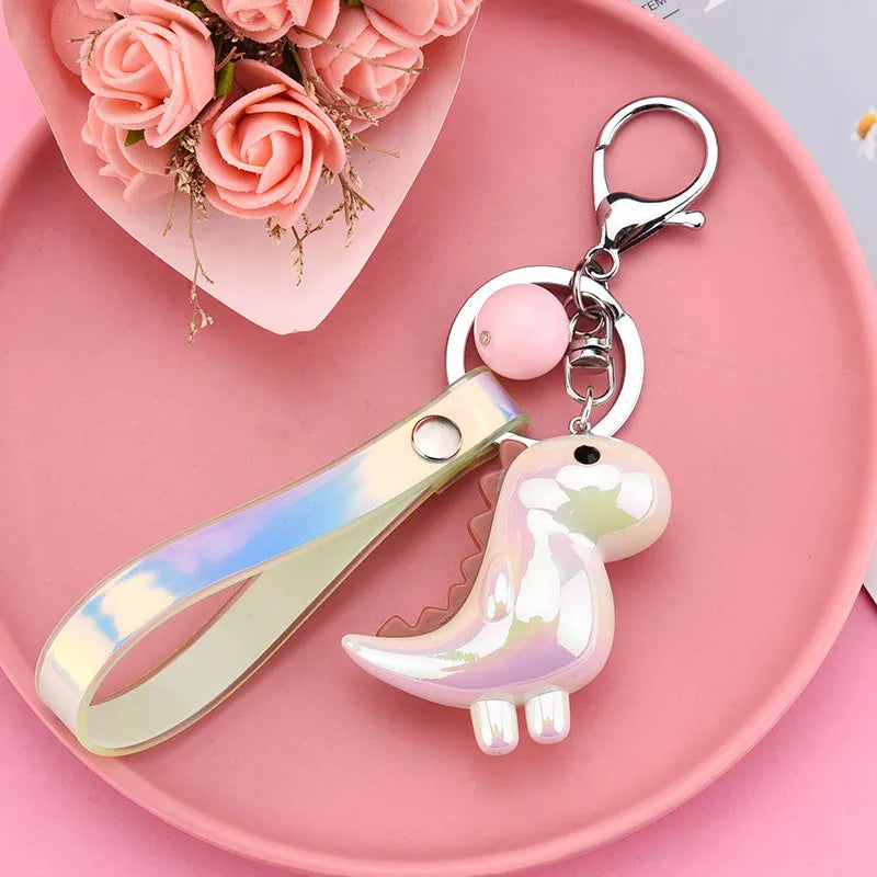 Cute Little Dinosaur Colorful Rope Keychain Wholesale Nihaojewelry