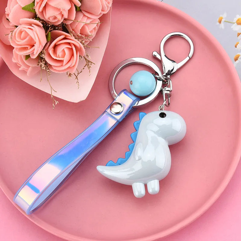 Cute Little Dinosaur Colorful Rope Keychain Wholesale Nihaojewelry