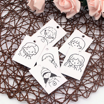 Cute Little Girl Earrings Jewelry Packaging Card