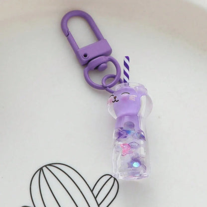 Cute Modern Style Classic Style Bottle Resin Bag Pendant Keychain