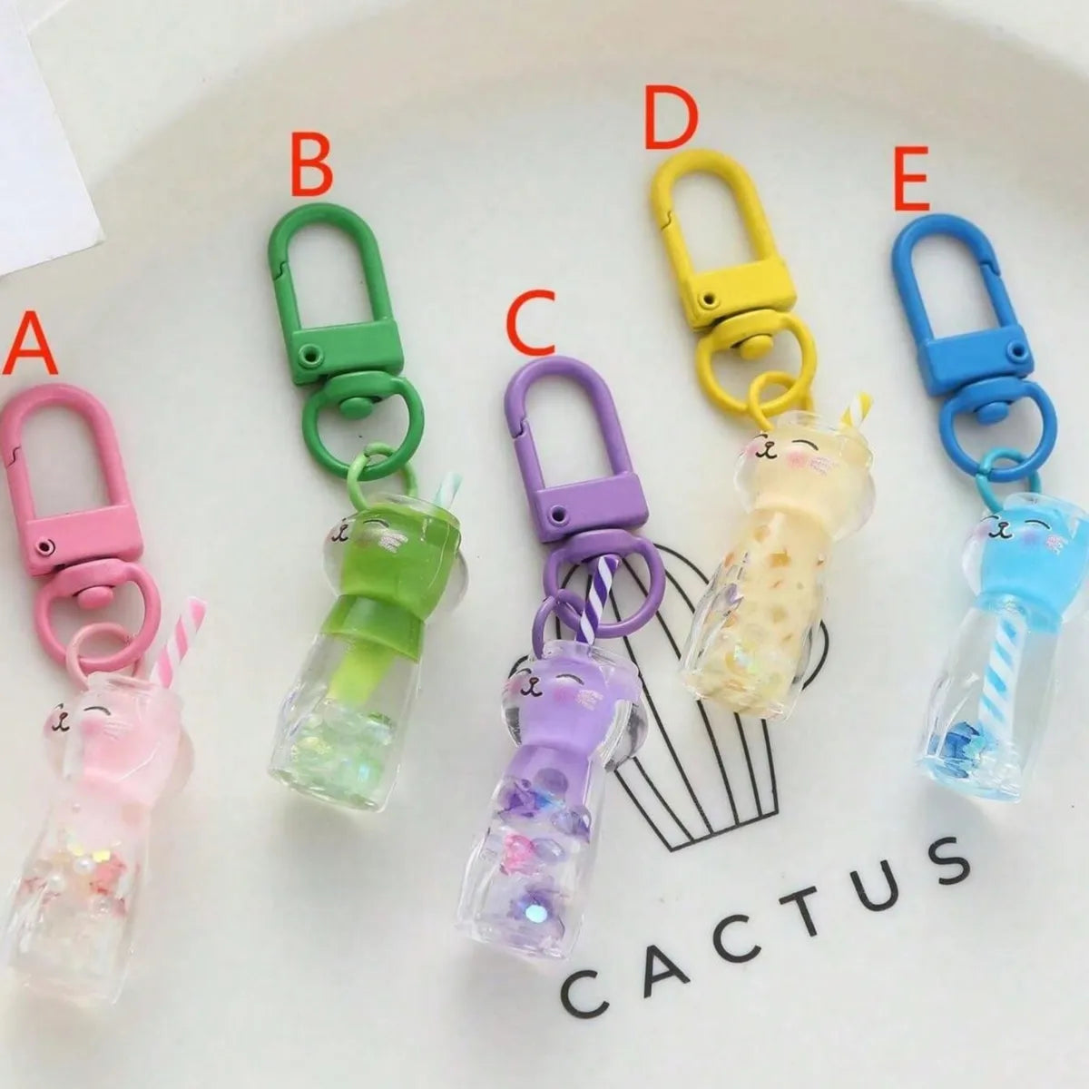 Cute Modern Style Classic Style Bottle Resin Bag Pendant Keychain