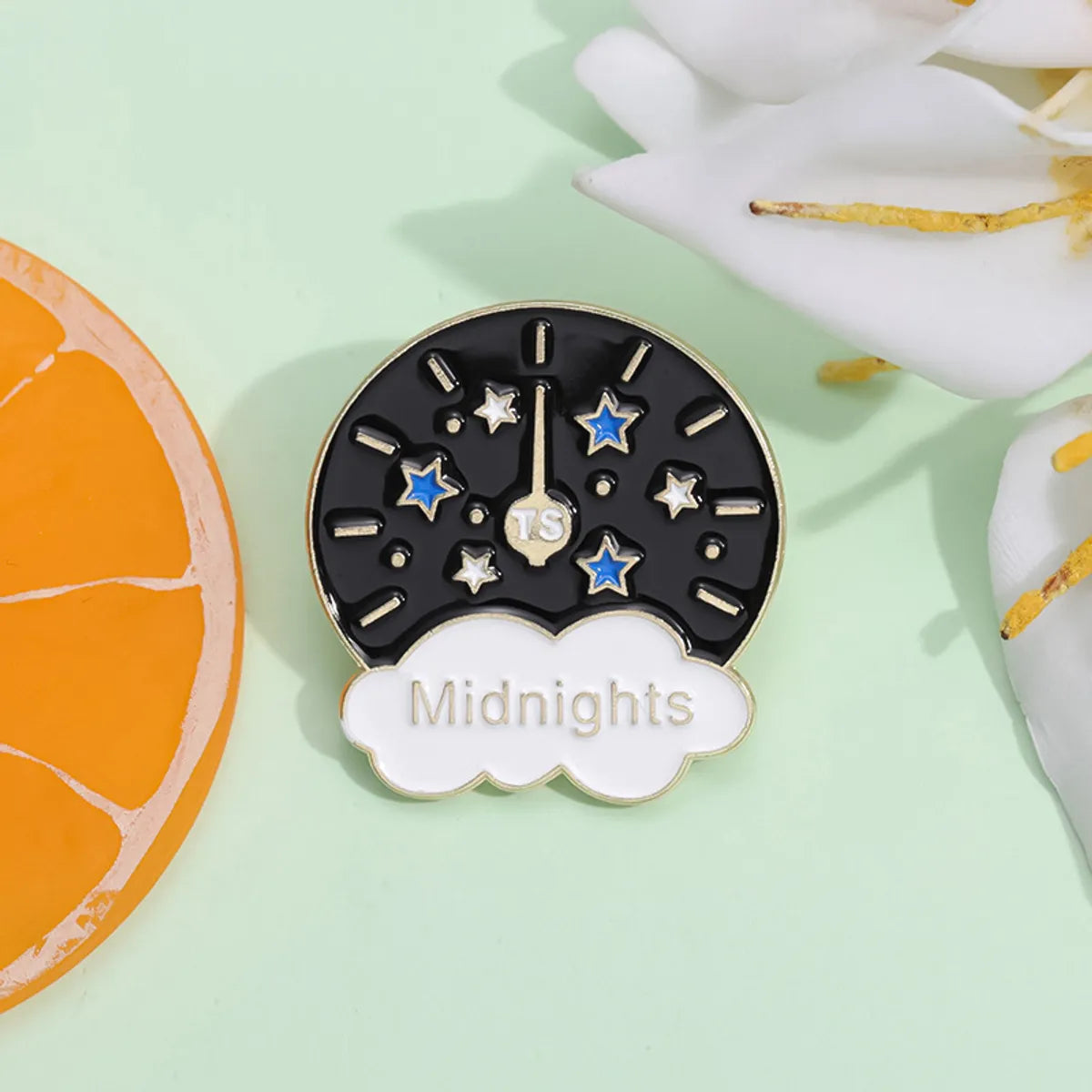 Cute Modern Style Sweet Letter Star Clock Alloy Plating Unisex Brooches