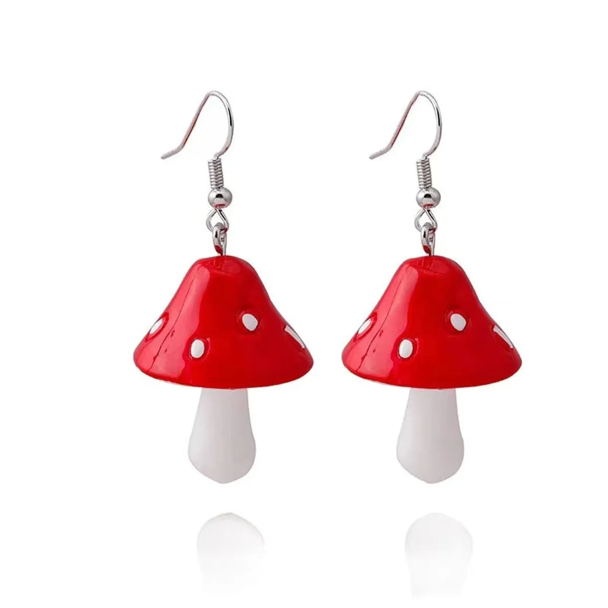 Cute Mushroom Alloy Women'S Drop Earrings