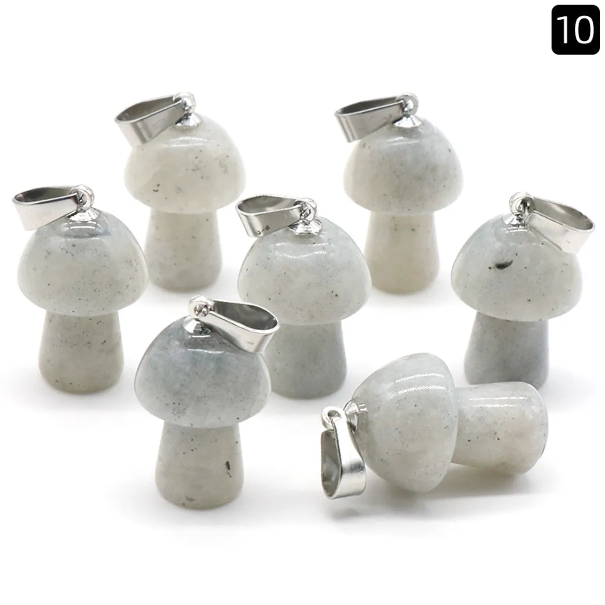 Cute Mushroom Natural Stone Polishing Jewelry Accessories 1 Piece