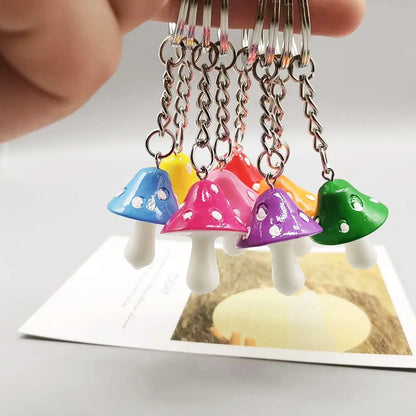 Cute Mushroom Resin Unisex Bag Pendant Keychain