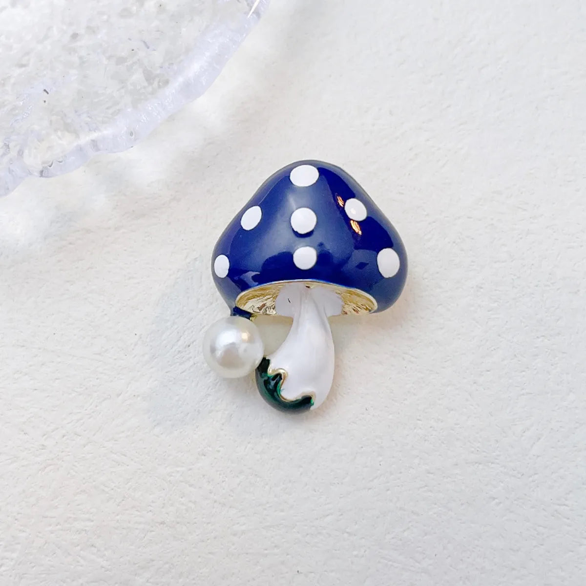 Cute Mushroom Zinc Alloy Enamel Plating Inlay Pearl Women'S Brooches