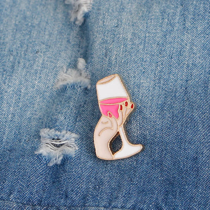 Cute Novelty Cartoon Alloy Enamel Unisex Brooches