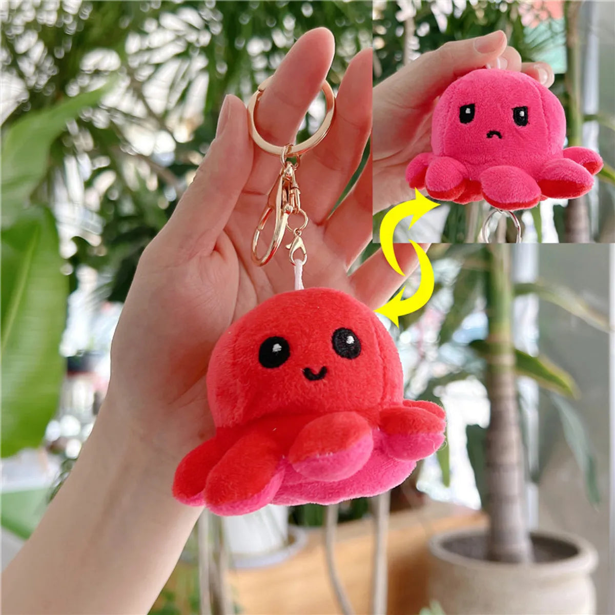 Cute Octopus Pp Cotton Women'S Bag Pendant Keychain