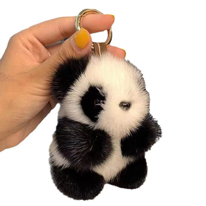 Cute Panda Plush Bag Pendant Keychain