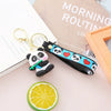 Cute Panda Pvc Metal Unisex Bag Pendant Keychain 1 Piece