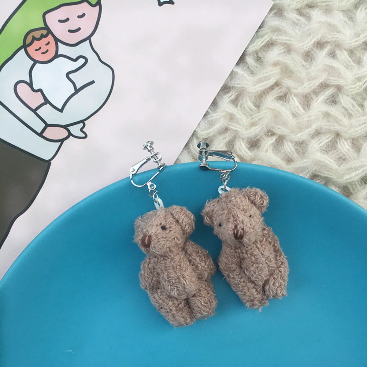 Cartoon Style Animal No Inlaid Earrings