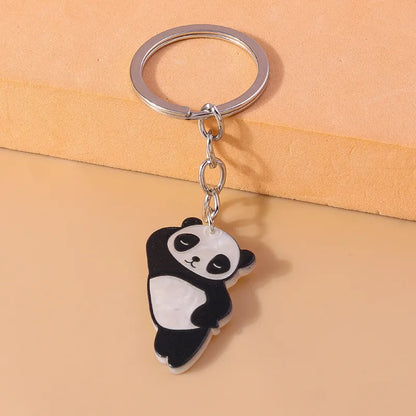 Cute Panda Zinc Alloy Keychain